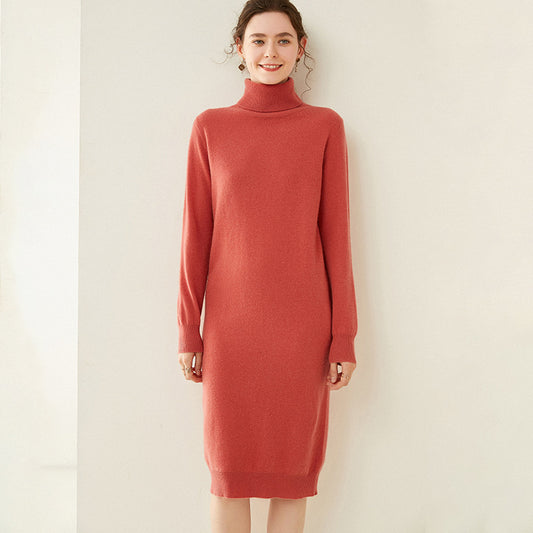 Knit wool dress