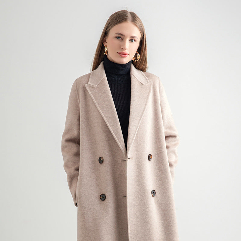 Mid-length Wool Overcoat