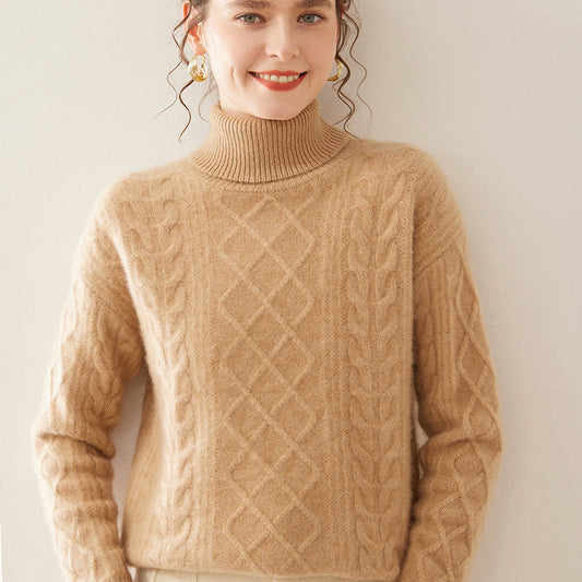 High Lapel Cashmere Sweater