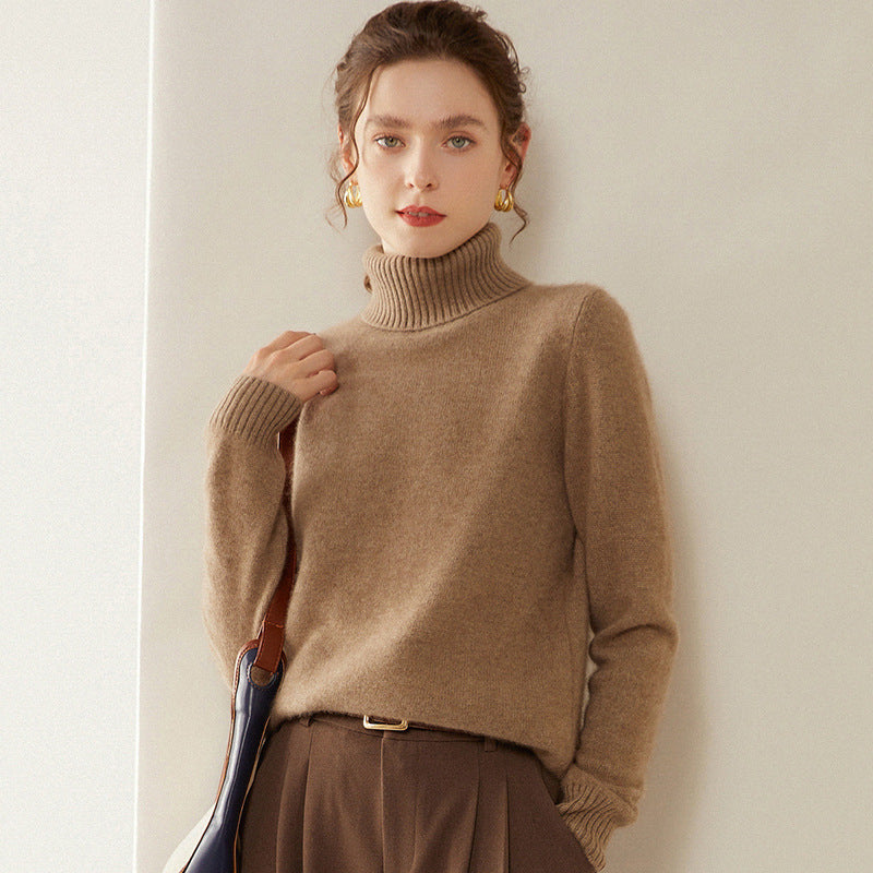 Thickened Fall And Winter Turtleneck Cashmere Sweater