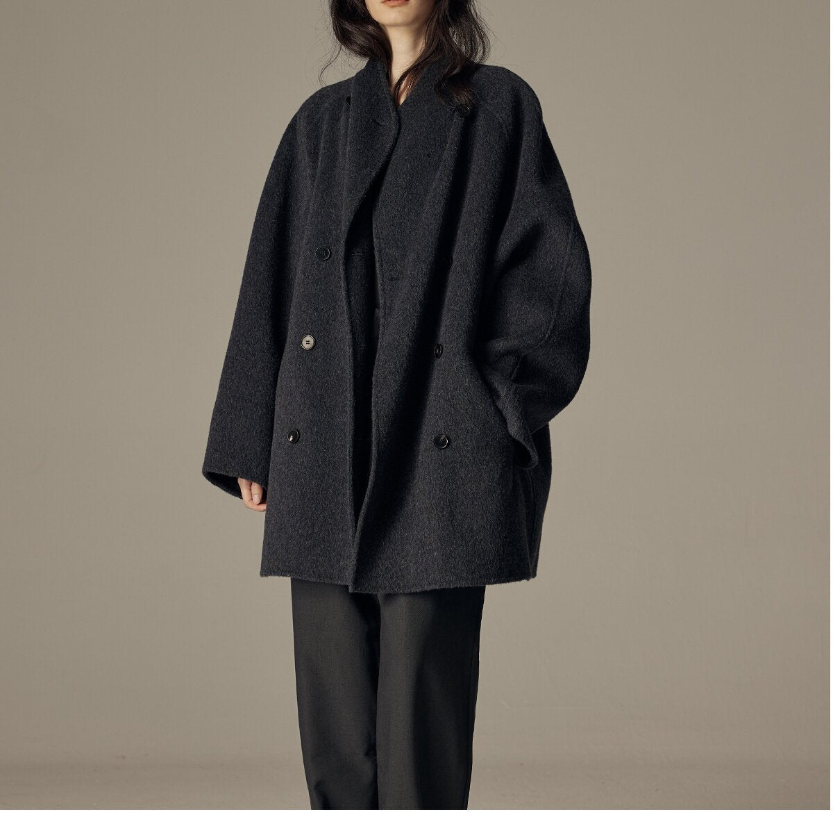 Elegant Double-sided Wool Coat