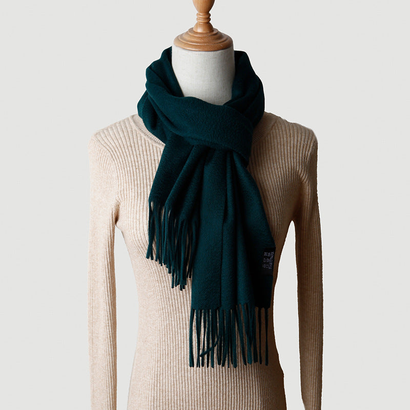 Pure Cashmere Autumn And Winter Tassel Scarf