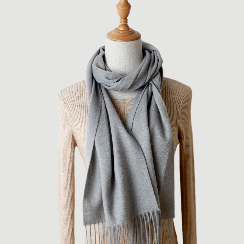 Pure Cashmere Autumn And Winter Tassel Scarf