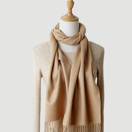 Pure Cashmere Autumn And Winter Tassel Scarf