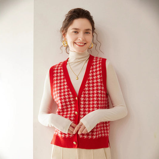 Sleeveless Vest Cardigan