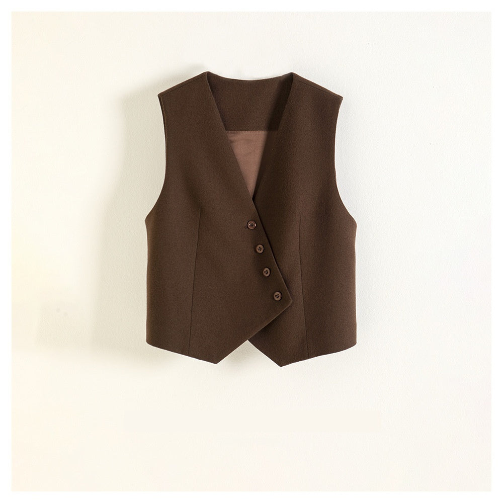 Retro Design Wool Vest