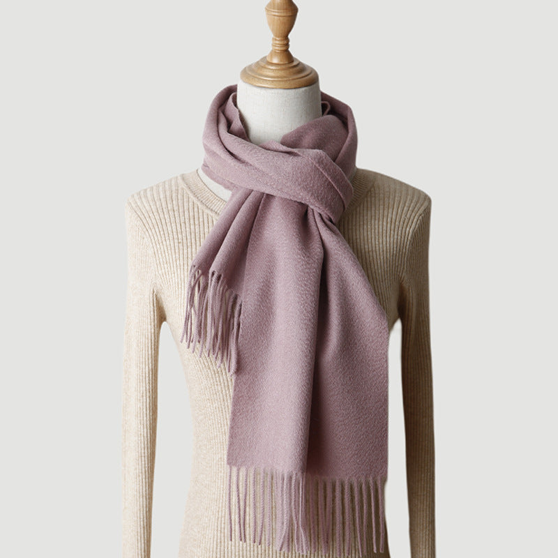 Pure Cashmere Autumn And Winter Tassel Scarf