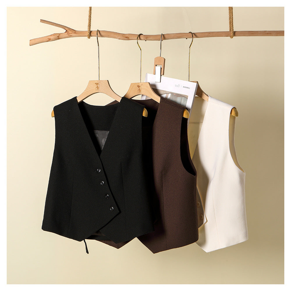 Retro Design Wool Vest