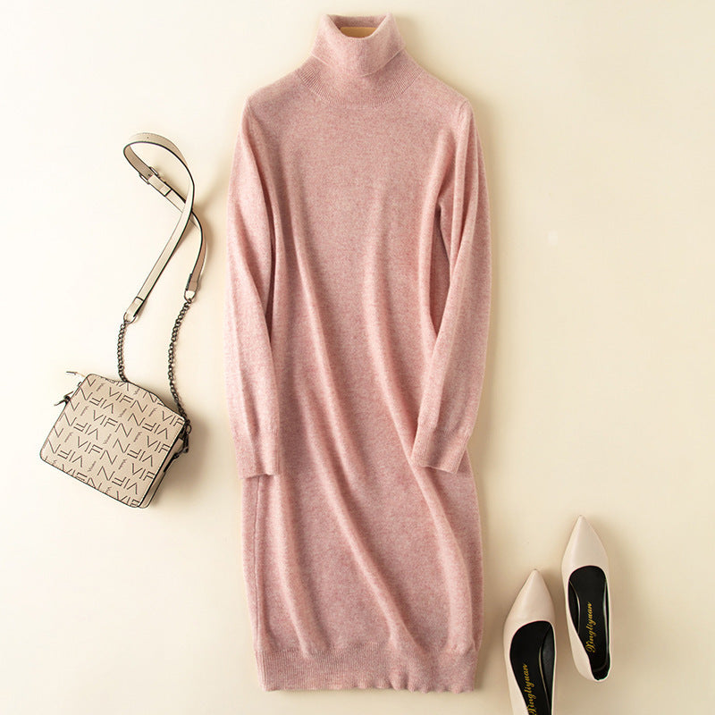 Knit wool dress