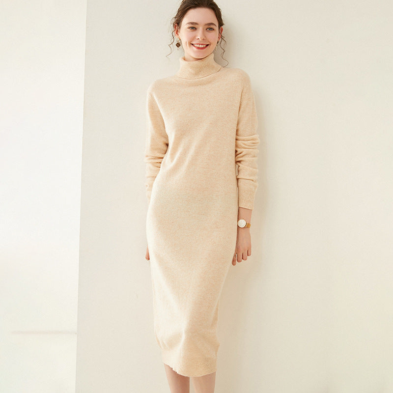 Knit wool dress