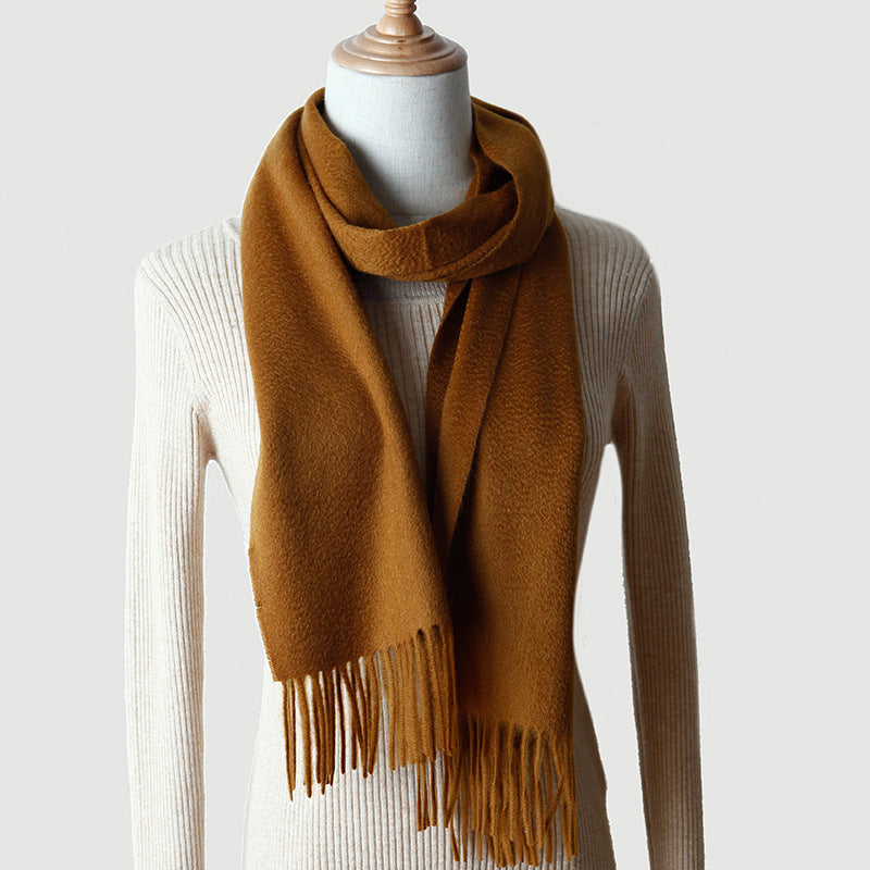 Pure Cashmere Autumn And Winter Tassel Scarf