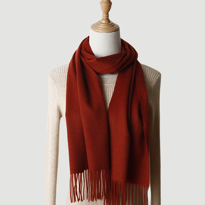 Pure Cashmere Autumn And Winter Tassel Scarf