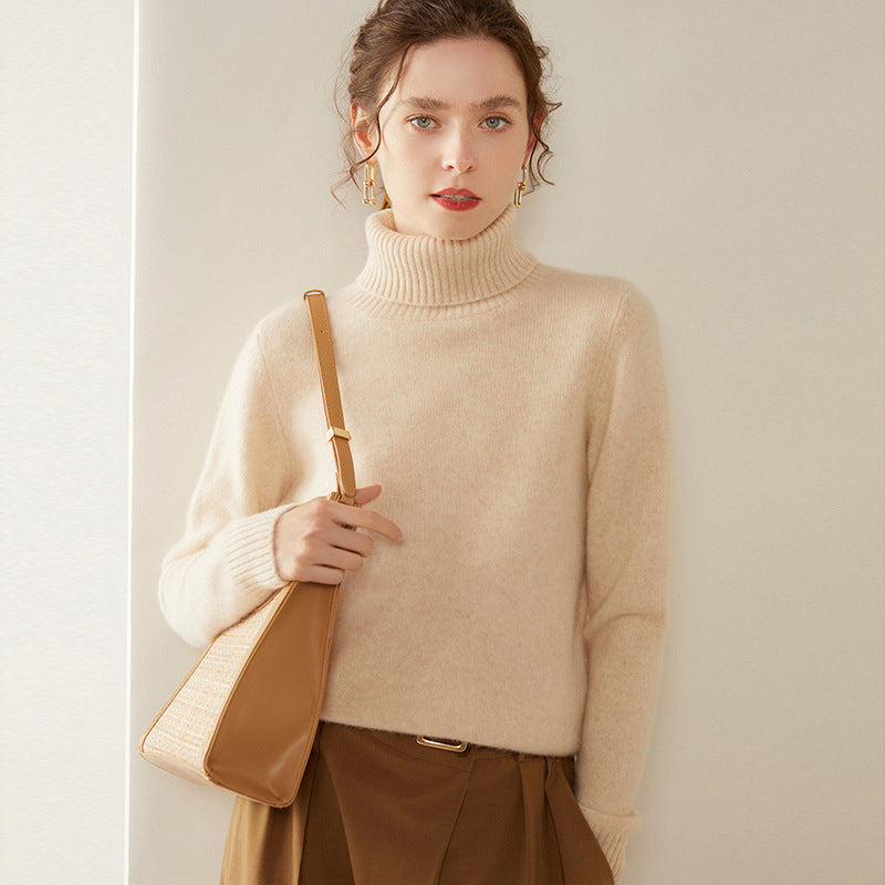Thickened Fall And Winter Turtleneck Cashmere Sweater
