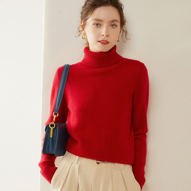 Thickened Fall And Winter Turtleneck Cashmere Sweater