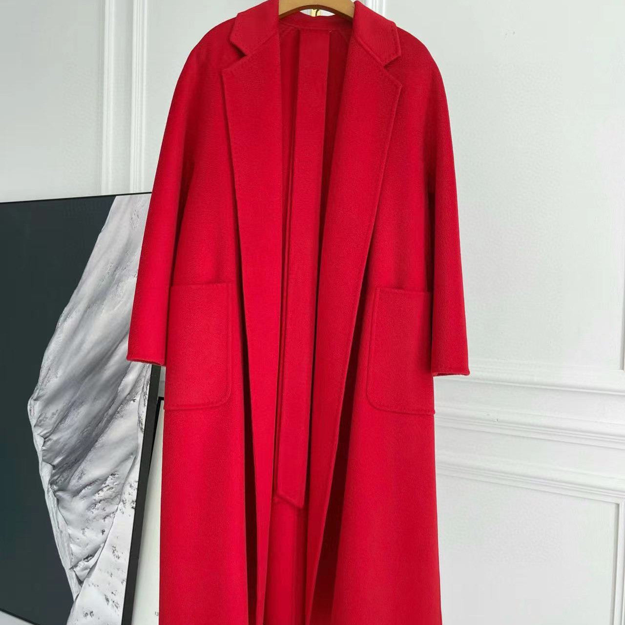 Double-sided Corrugated Cashmere Coat