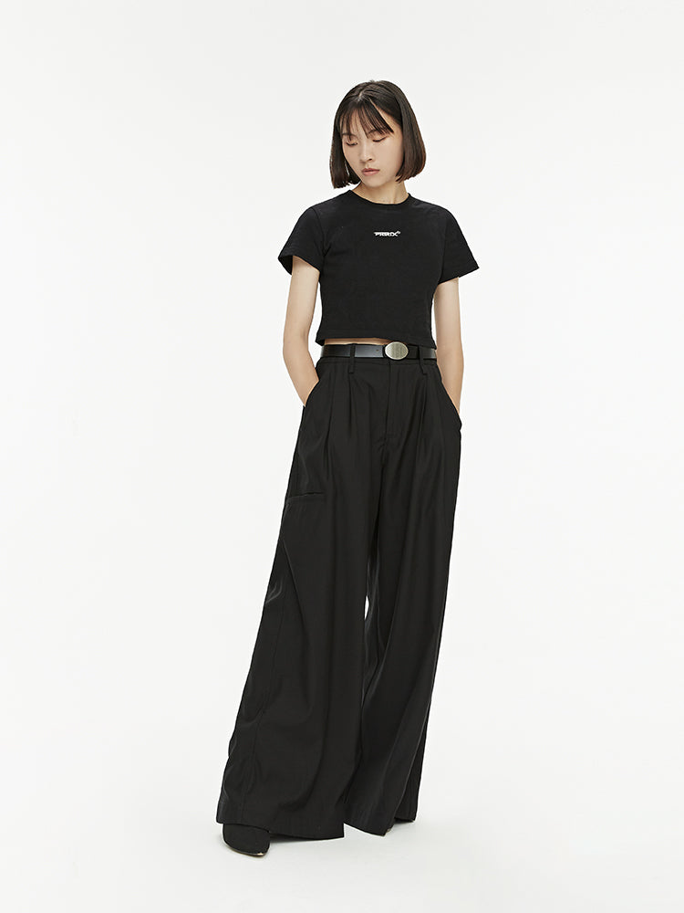 Loose Flared Wide Trousers