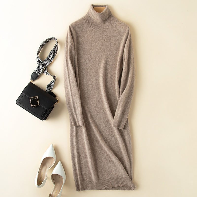 Knit wool dress