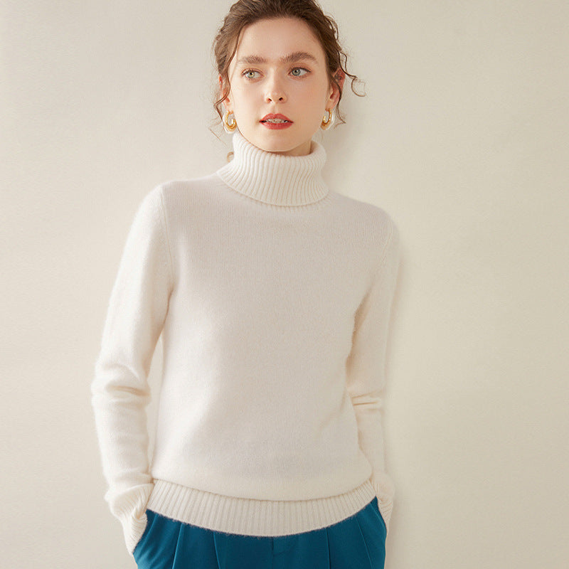 Thickened Fall And Winter Turtleneck Cashmere Sweater