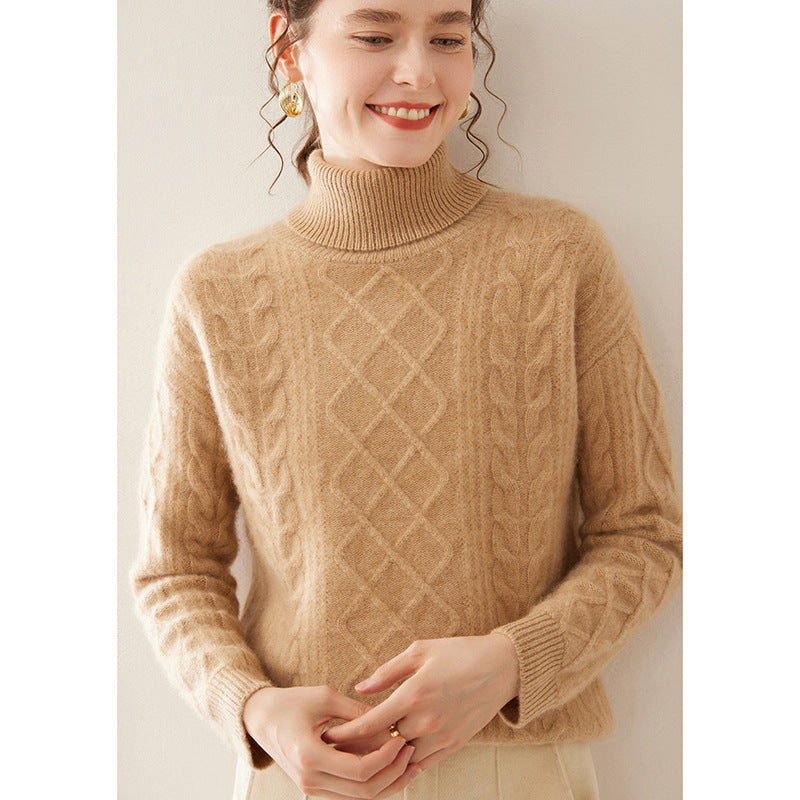 High Lapel Cashmere Sweater