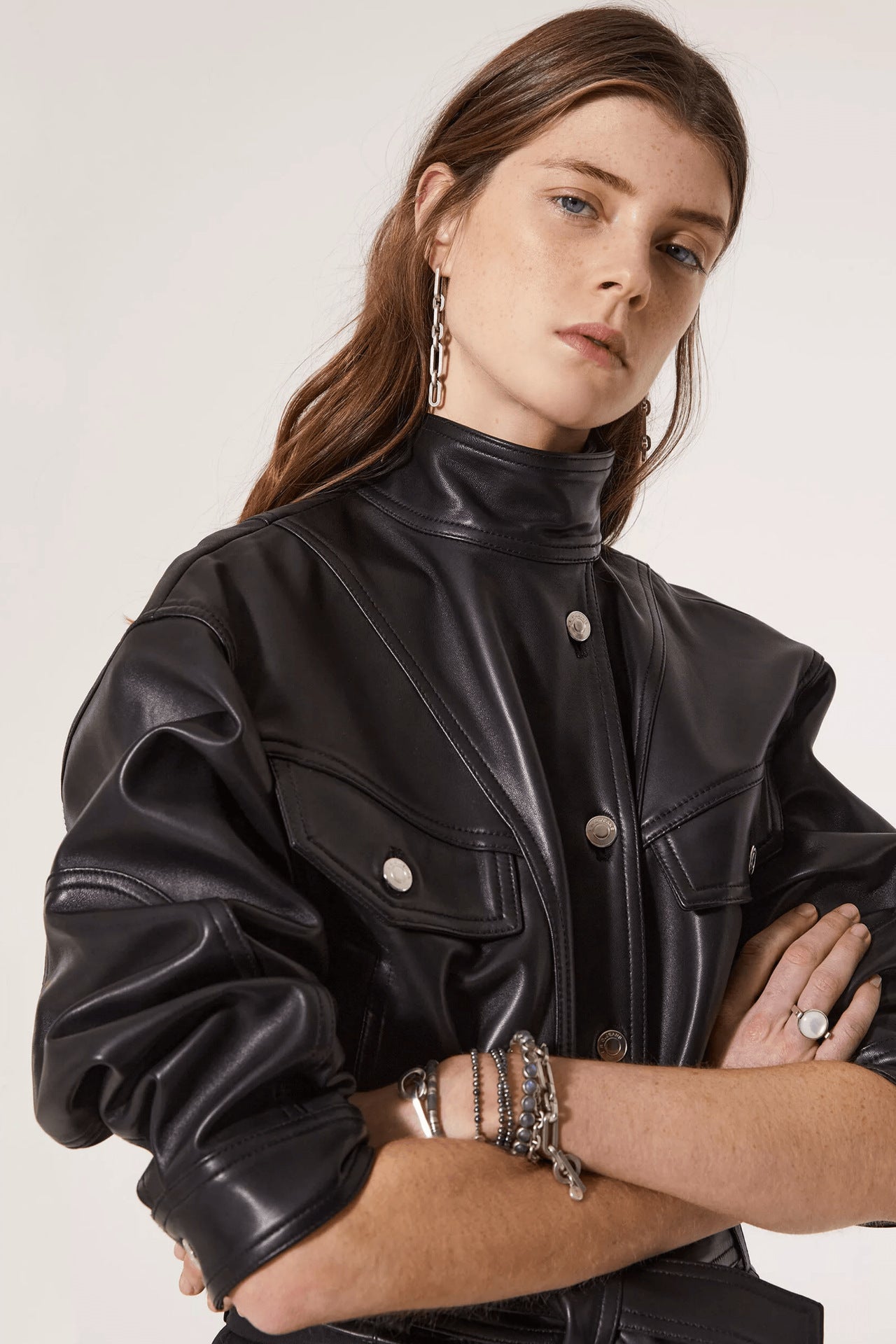 Soft Waxy Belted Leather Jacket