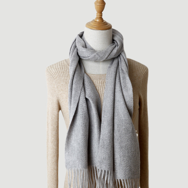 Pure Cashmere Autumn And Winter Tassel Scarf
