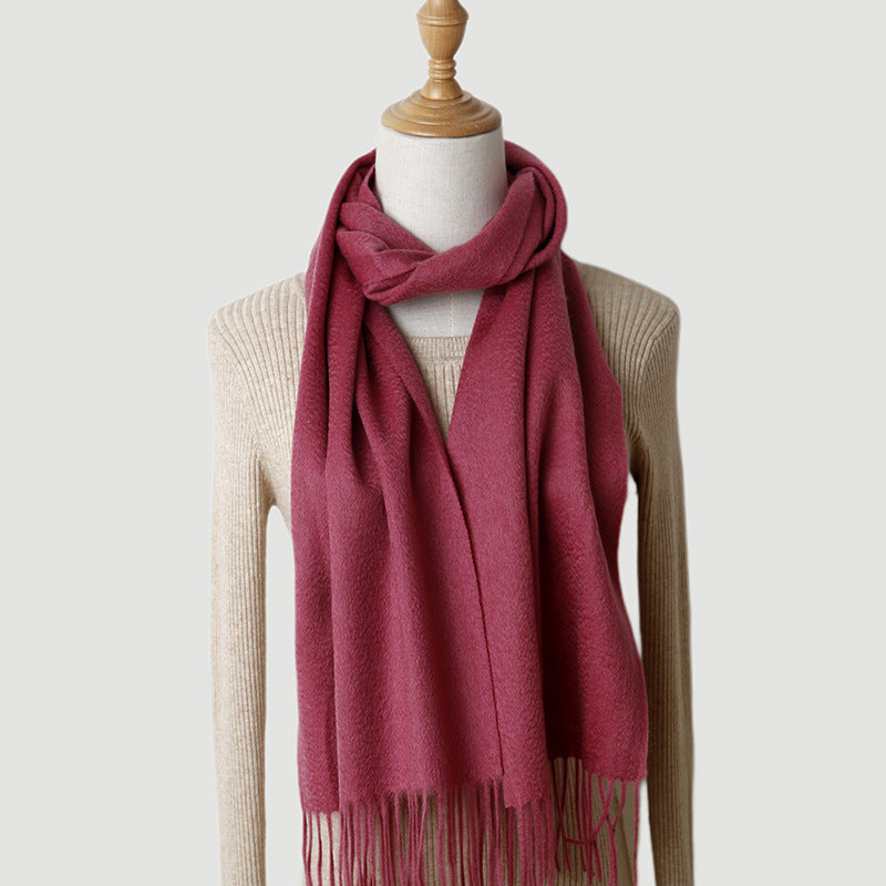 Pure Cashmere Autumn And Winter Tassel Scarf