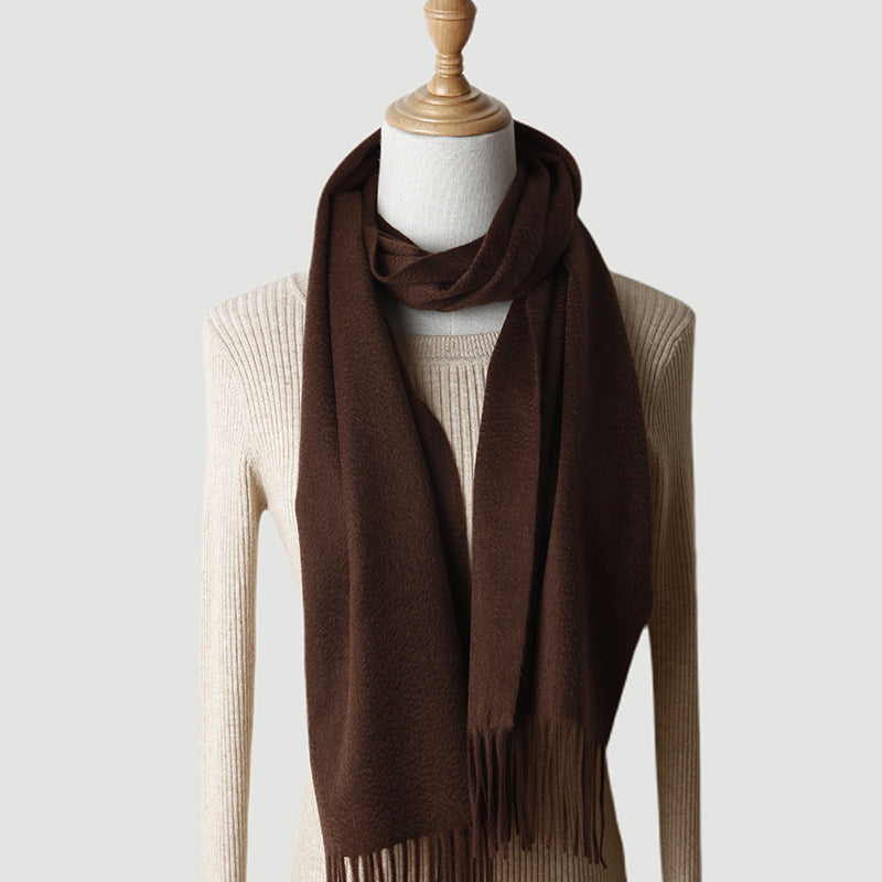 Pure Cashmere Autumn And Winter Tassel Scarf