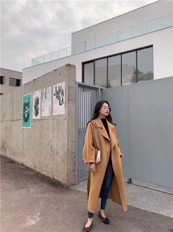 Cashmere Wool Reversible Overcoat