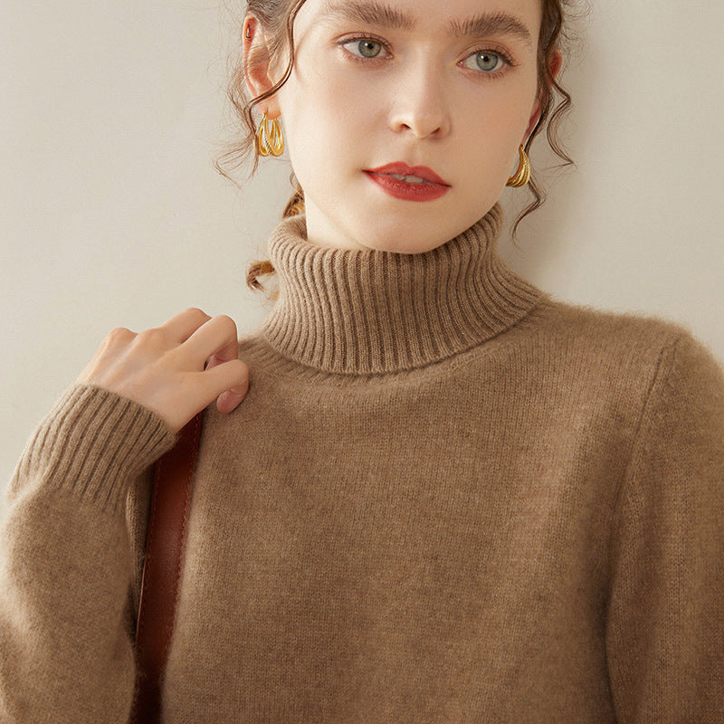 Thickened Fall And Winter Turtleneck Cashmere Sweater