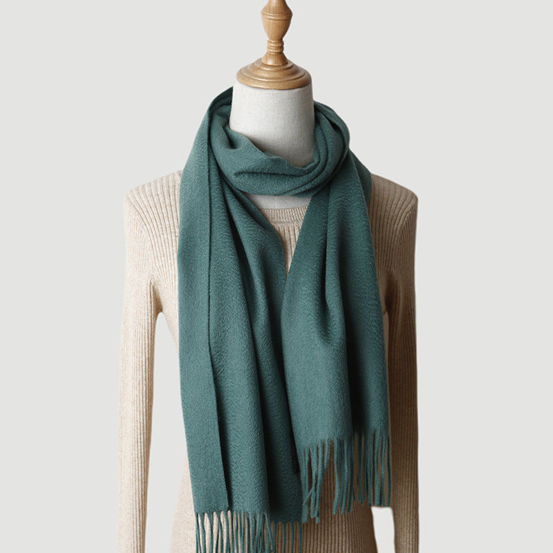 Pure Cashmere Autumn And Winter Tassel Scarf
