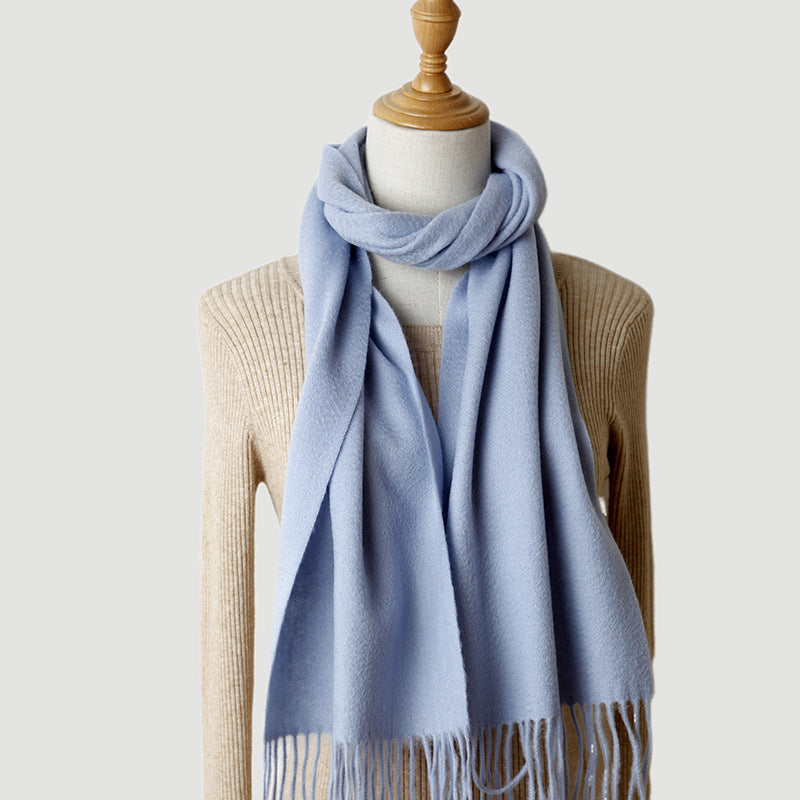 Pure Cashmere Autumn And Winter Tassel Scarf