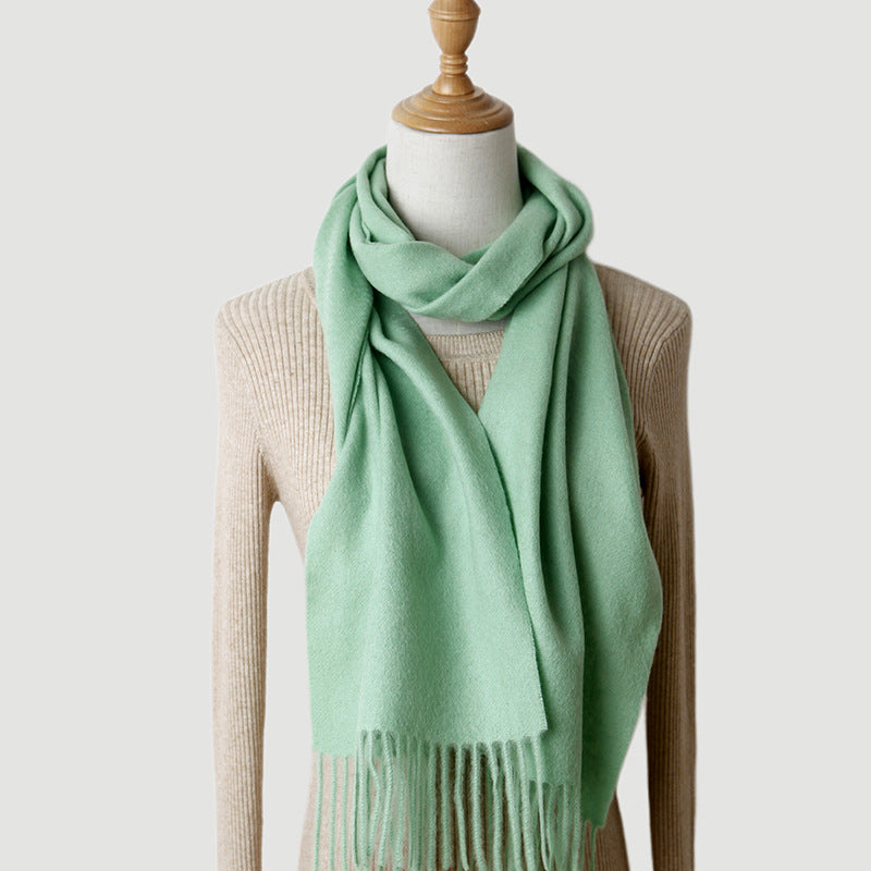 Pure Cashmere Autumn And Winter Tassel Scarf