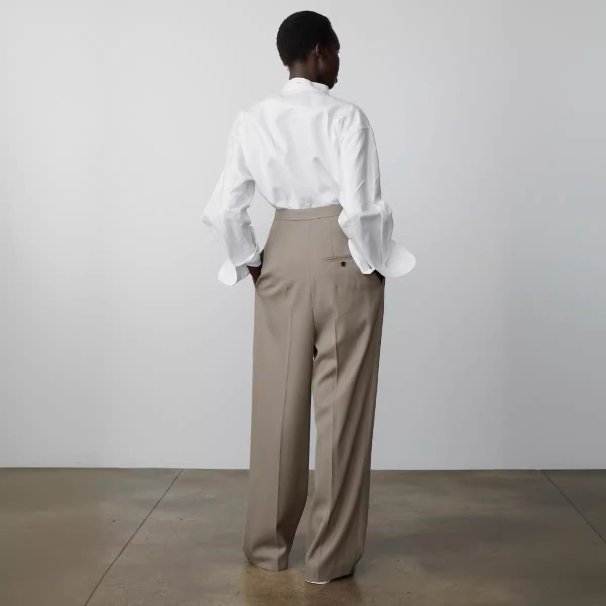 Straight Cut Wide-leg Pants