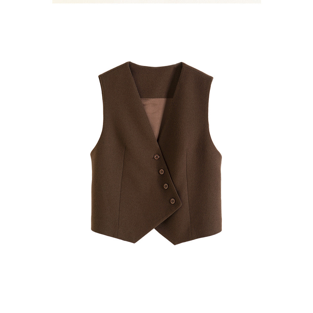 Retro Design Wool Vest