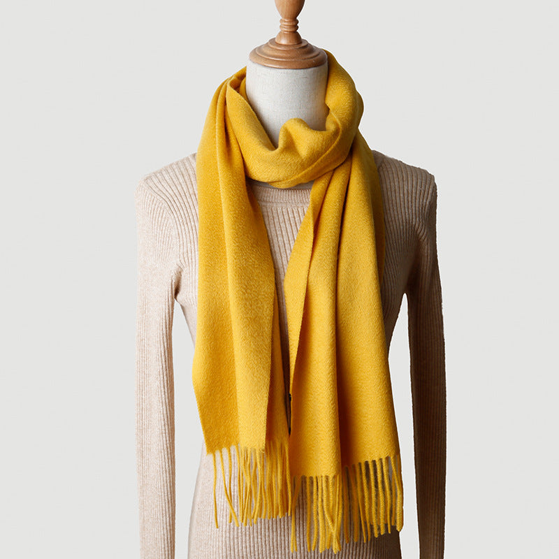 Pure Cashmere Autumn And Winter Tassel Scarf