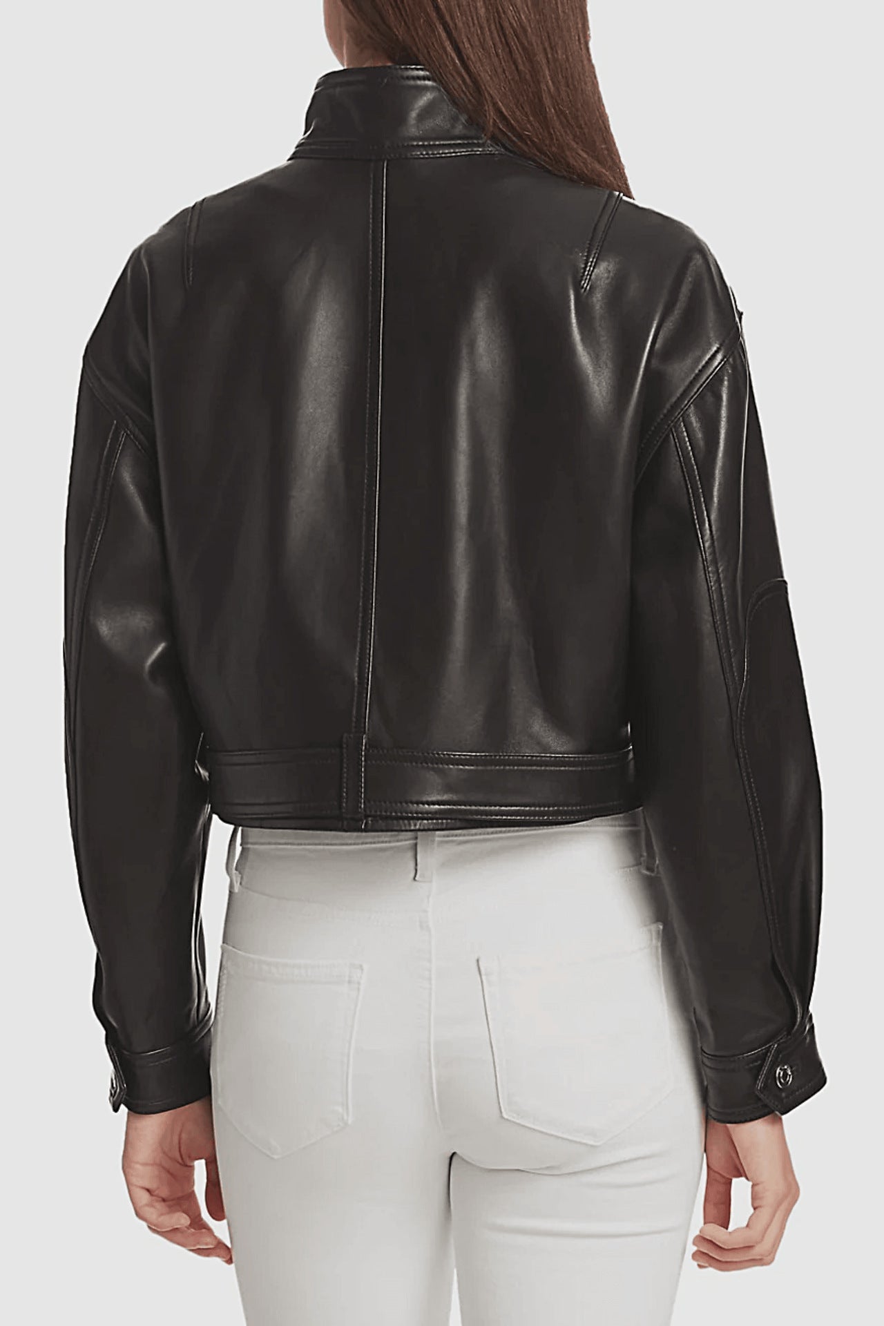Soft Waxy Belted Leather Jacket