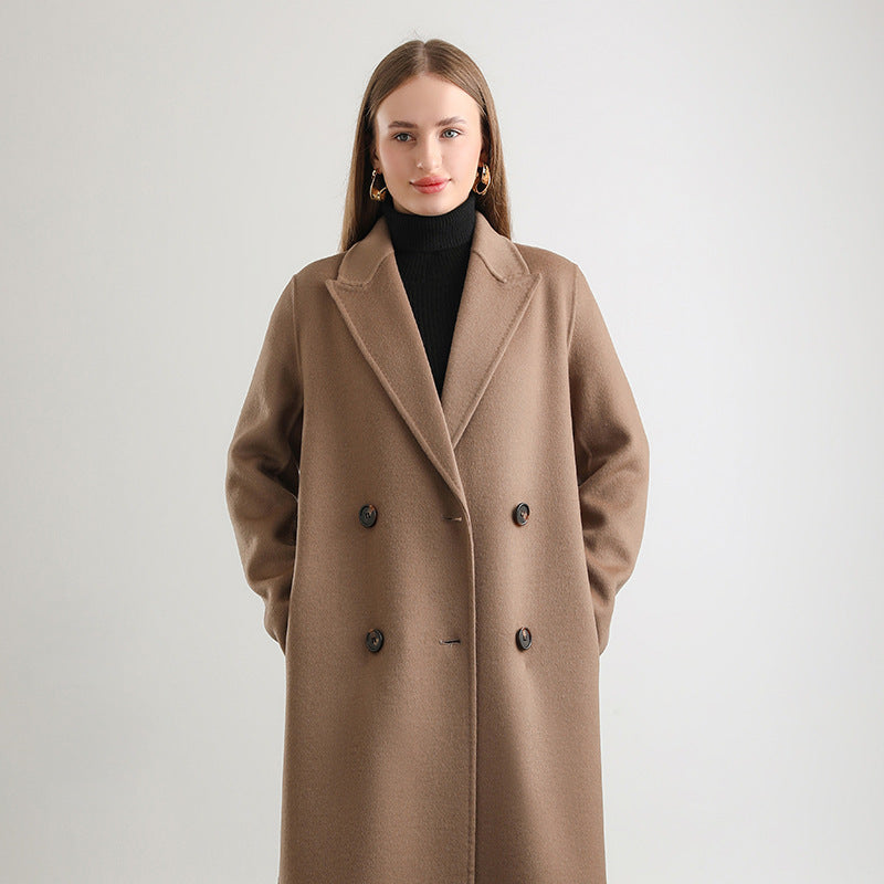 Mid-length Wool Overcoat