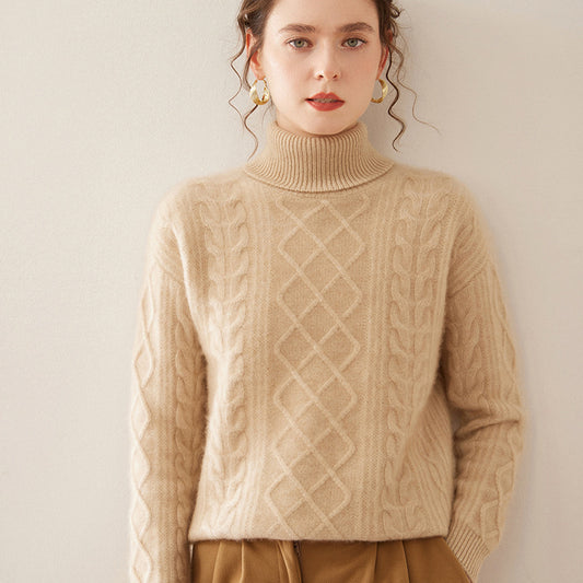 High Lapel Cashmere Sweater