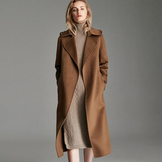 Knee Length Wool Jacket