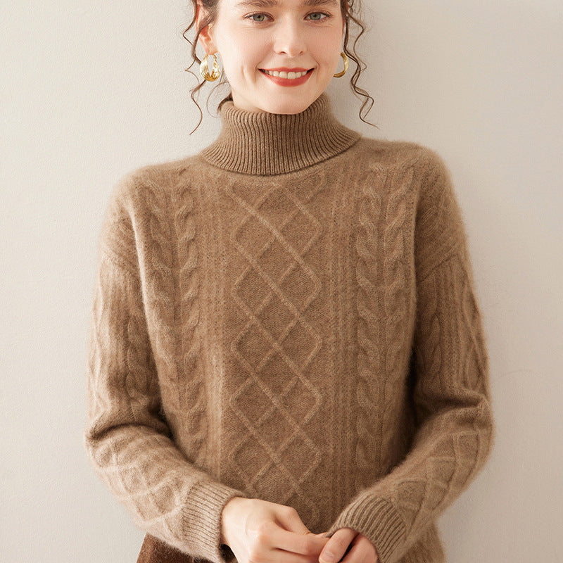 High Lapel Cashmere Sweater