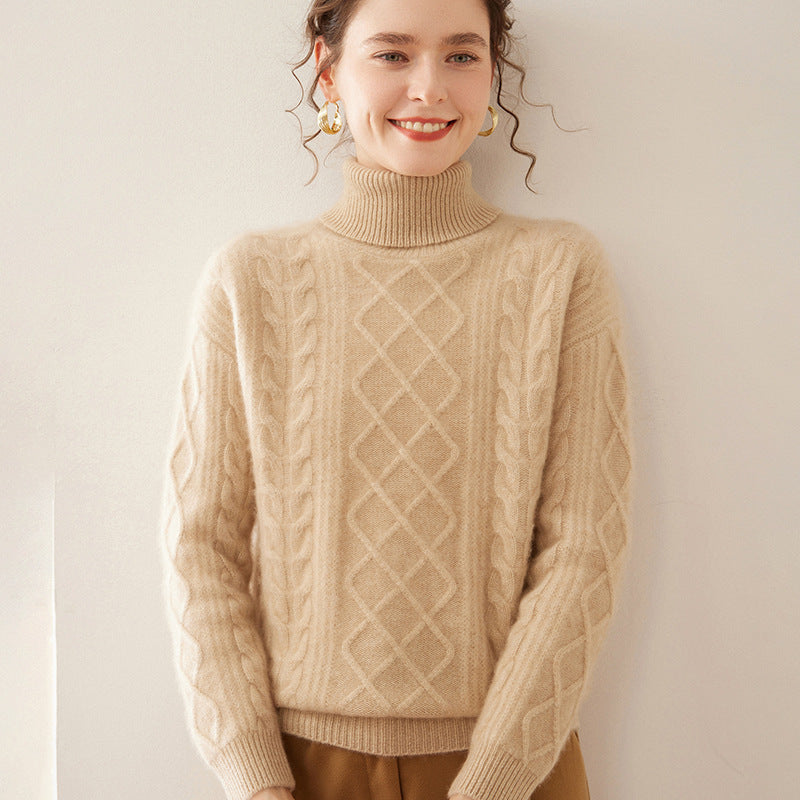 High Lapel Cashmere Sweater