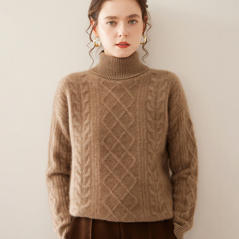 High Lapel Cashmere Sweater