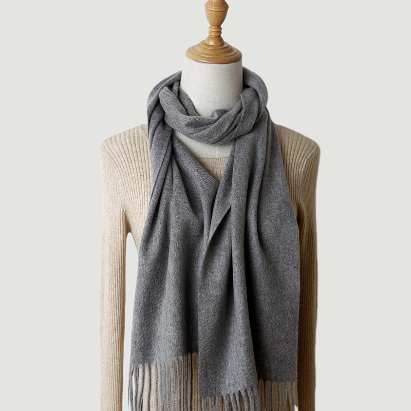 Pure Cashmere Autumn And Winter Tassel Scarf