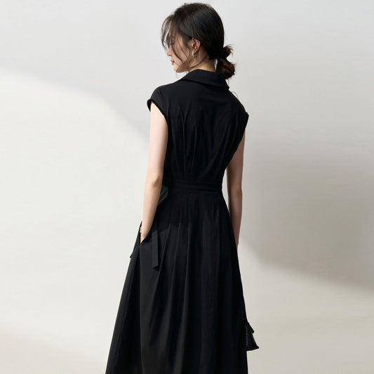 Pleated Cotton Dress
