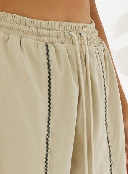 Loose Workout Trousers with Zippers