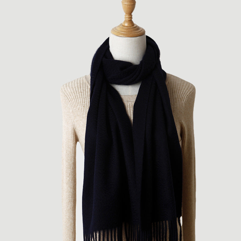 Pure Cashmere Autumn And Winter Tassel Scarf