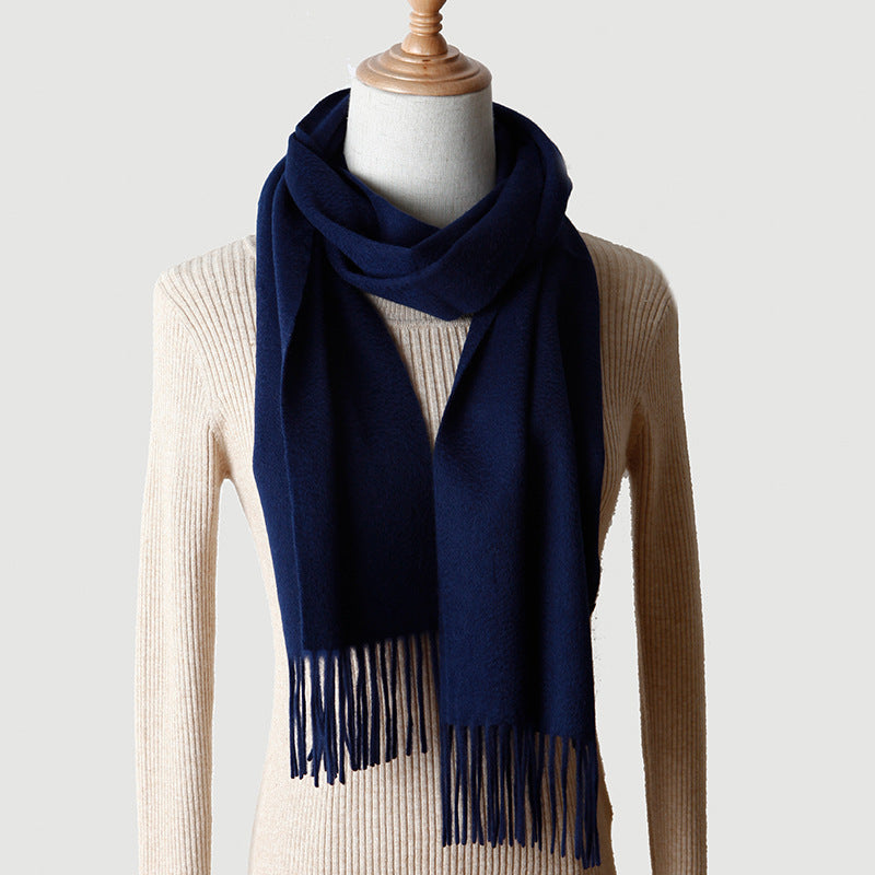 Pure Cashmere Autumn And Winter Tassel Scarf