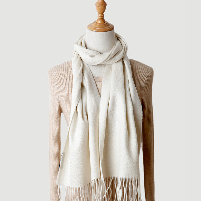 Pure Cashmere Autumn And Winter Tassel Scarf