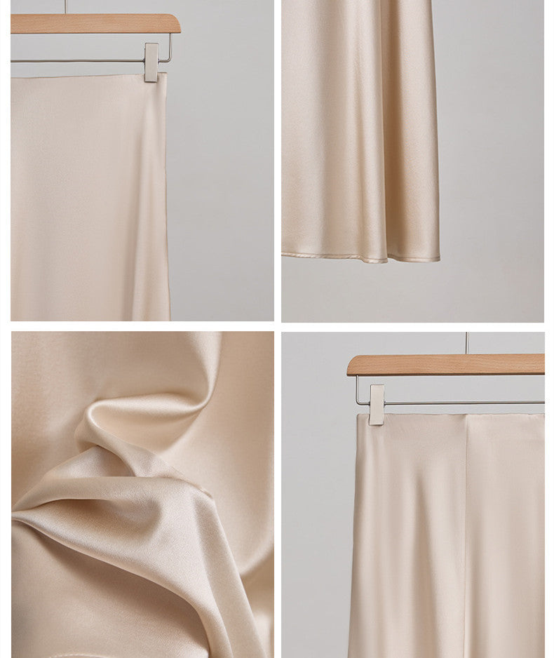 Women's Fashionable Silk High Waist Hip Skirt