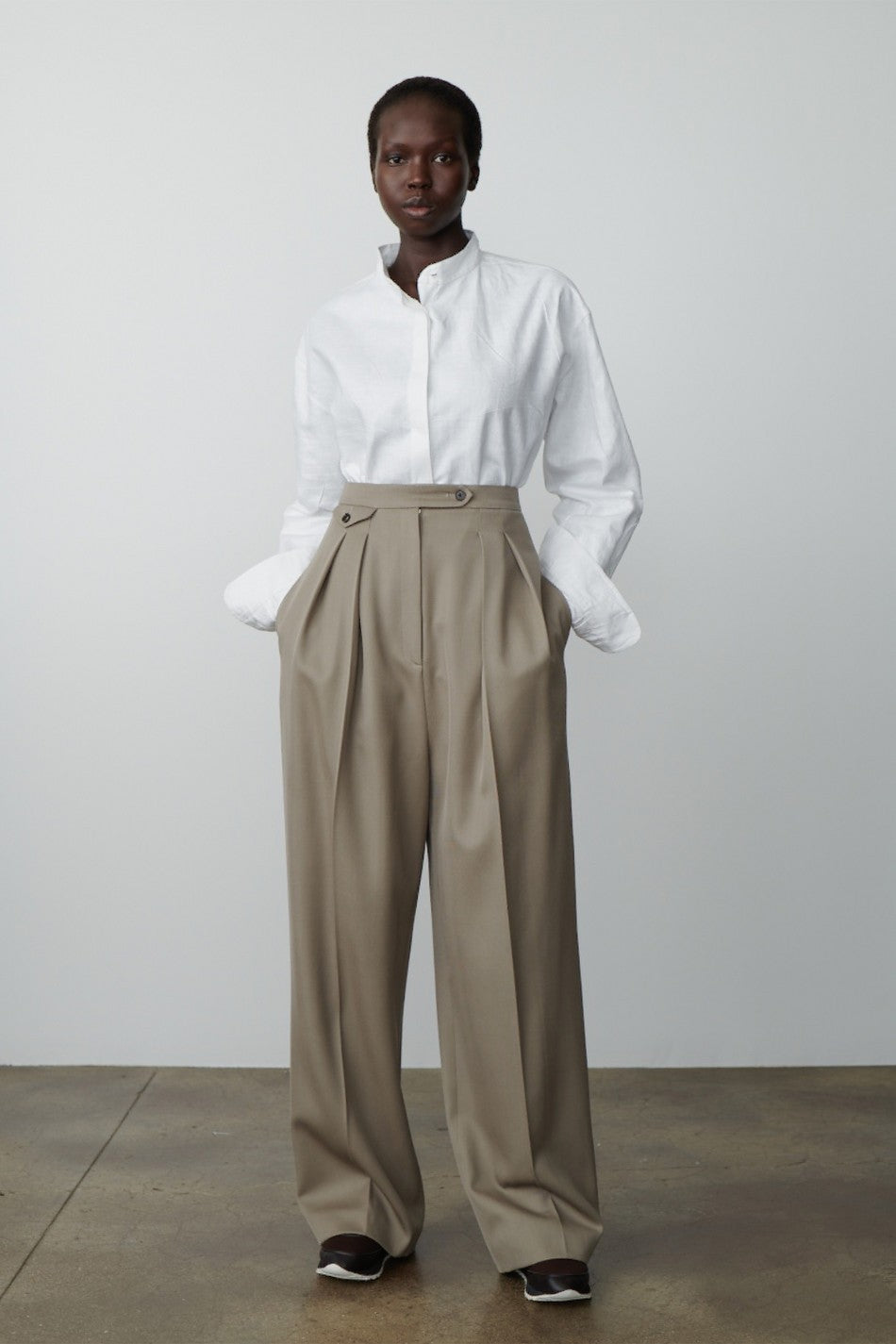 Straight Cut Wide-leg Pants